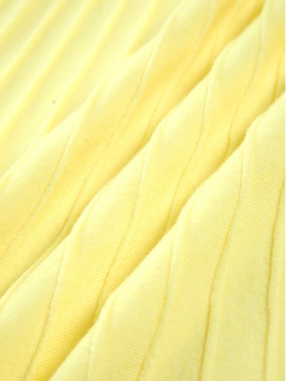 Commense Pleated Spaghetti-Strap Maxi Dress in Pale Yellow - Picture 4 of 4